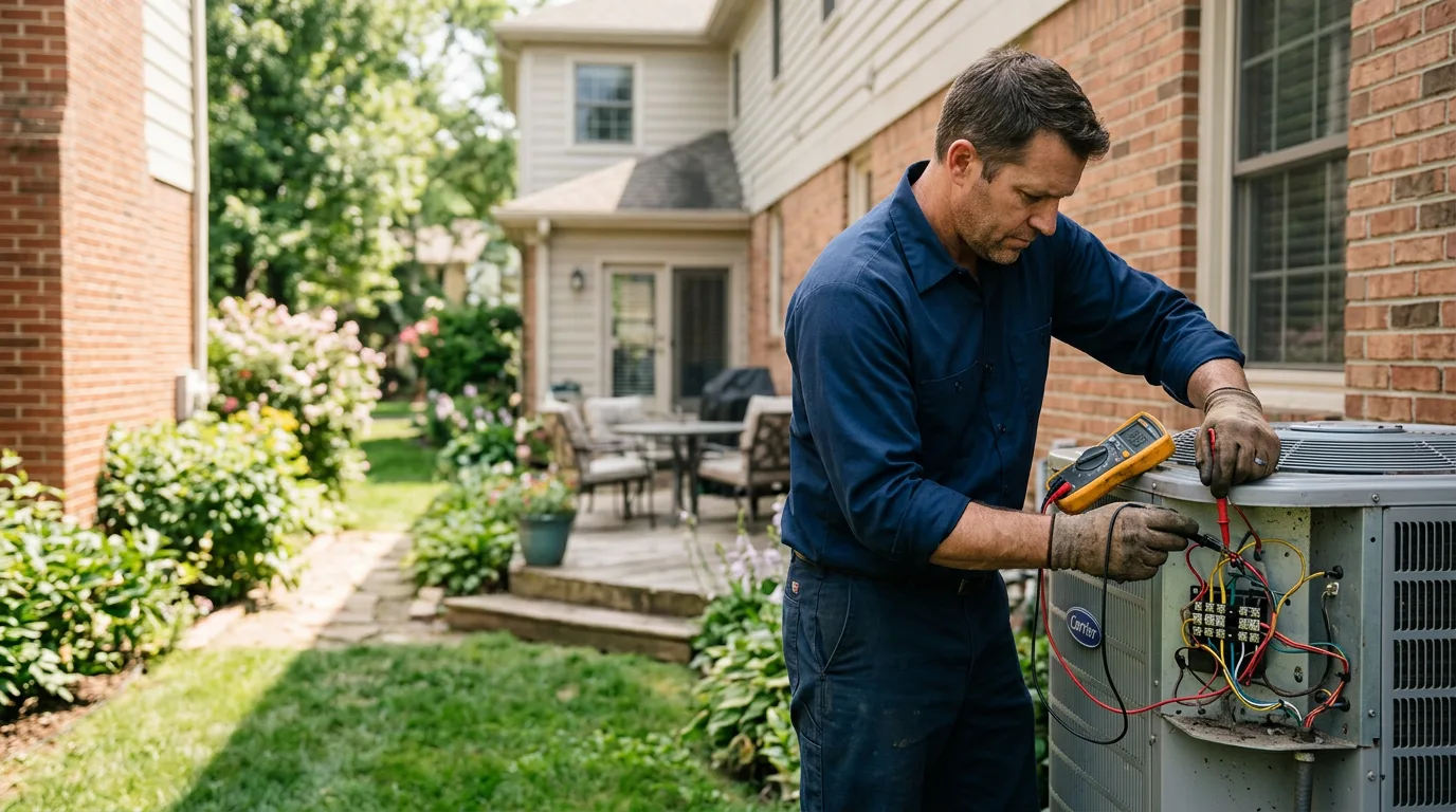 HVAC technician working near Zamora, CA